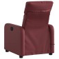 vidaXL Poltrona Massaggiante Reclinabile Rosso vino in Similpelle