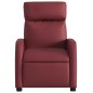 vidaXL Poltrona Massaggiante Reclinabile Rosso vino in Similpelle