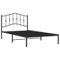 vidaXL Giroletto con Testiera in Metallo Nero 107x203 cm