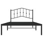 vidaXL Giroletto con Testiera in Metallo Nero 107x203 cm