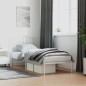 vidaXL Giroletto con Testiera Metallo Bianco 80x200 cm vidaXL Giroletto con Testiera Metallo Bianco 80x200 cm