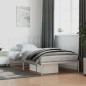 vidaXL Giroletto con Testiera Metallo Bianco 107x203 cm vidaXL Giroletto con Testiera Metallo Bianco 107x203 cm