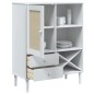vidaXL Credenza SENJA Aspetto Rattan Bianco 90x40x112cm Massello Pino vidaXL Credenza SENJA Aspetto Rattan Bianco 90x40x112cm Massello Pino