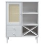 vidaXL Credenza SENJA Aspetto Rattan Bianco 90x40x112cm Massello Pino vidaXL Credenza SENJA Aspetto Rattan Bianco 90x40x112cm Massello Pino