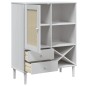 vidaXL Credenza SENJA Aspetto Rattan Bianco 90x40x112cm Massello Pino vidaXL Credenza SENJA Aspetto Rattan Bianco 90x40x112cm Massello Pino