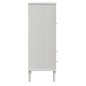 vidaXL Credenza SENJA Aspetto Rattan Bianco 90x40x112cm Massello Pino vidaXL Credenza SENJA Aspetto Rattan Bianco 90x40x112cm Massello Pino