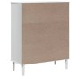 vidaXL Credenza SENJA Aspetto Rattan Bianco 90x40x112cm Massello Pino vidaXL Credenza SENJA Aspetto Rattan Bianco 90x40x112cm Massello Pino