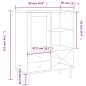 vidaXL Credenza SENJA Aspetto Rattan Bianco 90x40x112cm Massello Pino vidaXL Credenza SENJA Aspetto Rattan Bianco 90x40x112cm Massello Pino