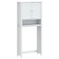 vidaXL Mobile per Lavatrice BERG Bianco 76x27x164,5cm Legno Massello