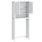 vidaXL Mobile per Lavatrice BERG Bianco 76x27x164,5cm Legno Massello