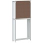vidaXL Mobile per Lavatrice BERG Bianco 76x27x164,5cm Legno Massello