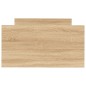 vidaXL Giroletto senza Materasso Rovere Sonoma 75x190 cm in Truciolato