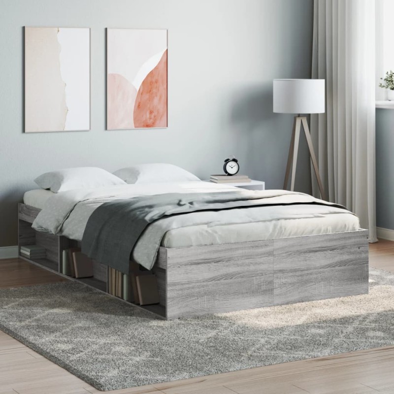 vidaXL Giroletto Grigio Sonoma 120x190 cm Small Double vidaXL Giroletto Grigio Sonoma 120x190 cm Small Double