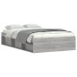 vidaXL Giroletto Grigio Sonoma 120x190 cm Small Double vidaXL Giroletto Grigio Sonoma 120x190 cm Small Double
