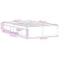 vidaXL Giroletto Grigio Sonoma 120x190 cm Small Double vidaXL Giroletto Grigio Sonoma 120x190 cm Small Double