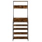 vidaXL Appendiabiti con Porta Scarpe Rovere Fumo 70x34x184 cm vidaXL Appendiabiti con Porta Scarpe Rovere Fumo 70x34x184 cm