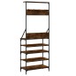 vidaXL Appendiabiti con Porta Scarpe Rovere Fumo 70x34x184 cm vidaXL Appendiabiti con Porta Scarpe Rovere Fumo 70x34x184 cm
