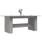 vidaXL Tavolo da Pranzo Grigio Sonoma 180x90x76 cm Legno Multistrato
