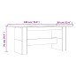 vidaXL Tavolo da Pranzo Grigio Sonoma 180x90x76 cm Legno Multistrato