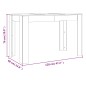 vidaXL Tavolo da Pranzo Rovere Marrone 120x60x76 cm Legno Multistrato