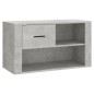 Scarpiera Grigio Cemento 80x35x45 cm in Legno Multistrato Scarpiera Grigio Cemento 80x35x45 cm in Legno Multistrato