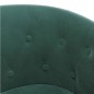 vidaXL Poltrona Cabriolet con Poggiapiedi Verde Scuro in Velluto vidaXL Poltrona Cabriolet con Poggiapiedi Verde Scuro in Velluto