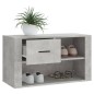 Scarpiera Grigio Cemento 80x35x45 cm in Legno Multistrato Scarpiera Grigio Cemento 80x35x45 cm in Legno Multistrato
