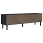 vidaXL Mobile TV SENJA Aspetto Rattan Nero 158x40x49 cm Massello Pino vidaXL Mobile TV SENJA Aspetto Rattan Nero 158x40x49 cm Massello Pino