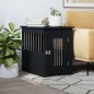 vidaXL Gabbia Cani da Arredamento Nera 45x62x59cm Legno Multistrato vidaXL Gabbia Cani da Arredamento Nera 45x62x59cm Legno Multistrato