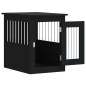 vidaXL Gabbia Cani da Arredamento Nera 45x62x59cm Legno Multistrato vidaXL Gabbia Cani da Arredamento Nera 45x62x59cm Legno Multistrato