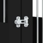 vidaXL Gabbia Cani da Arredamento Nera 45x62x59cm Legno Multistrato vidaXL Gabbia Cani da Arredamento Nera 45x62x59cm Legno Multistrato