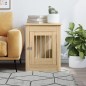 vidaXL Gabbia Cani da Arredamento Rovere Sonoma 55x80x68cm Multistrato