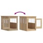 vidaXL Gabbia Cani da Arredamento Rovere Sonoma 55x80x68cm Multistrato