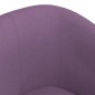 vidaXL Poltrona Cabriolet con Poggiapiedi Viola in Tessuto vidaXL Poltrona Cabriolet con Poggiapiedi Viola in Tessuto