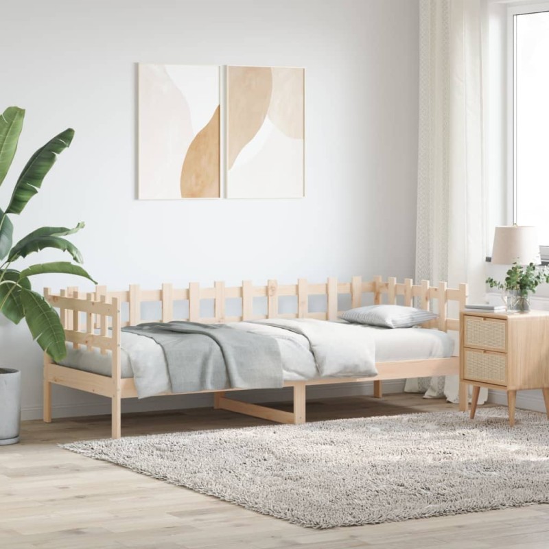 vidaXL Dormeuse senza Materasso 80x200 cm in Legno Massello di Pino