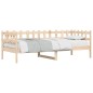 vidaXL Dormeuse senza Materasso 80x200 cm in Legno Massello di Pino