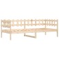 vidaXL Dormeuse senza Materasso 80x200 cm in Legno Massello di Pino
