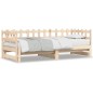 vidaXL Dormeuse Estraibile 2x(90x200) cm Legno Massello di Pino vidaXL Dormeuse Estraibile 2x(90x200) cm Legno Massello di Pino