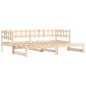 vidaXL Dormeuse Estraibile 2x(90x200) cm Legno Massello di Pino vidaXL Dormeuse Estraibile 2x(90x200) cm Legno Massello di Pino