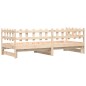 vidaXL Dormeuse Estraibile 2x(90x200) cm Legno Massello di Pino vidaXL Dormeuse Estraibile 2x(90x200) cm Legno Massello di Pino