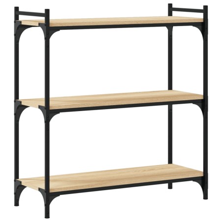 vidaXL Libreria 3 Ripiani Rovere Sonoma 80x30x86 cm Legno Multistrato