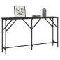vidaXL Tavolino Consolle Nero 140x23x75 cm in Legno Multistrato vidaXL Tavolino Consolle Nero 140x23x75 cm in Legno Multistrato