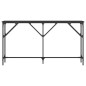 vidaXL Tavolino Consolle Nero 140x23x75 cm in Legno Multistrato vidaXL Tavolino Consolle Nero 140x23x75 cm in Legno Multistrato