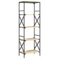 vidaXL Libreria 5 Ripiani Rovere Sonoma 59x35x171 cm Legno Multistrato