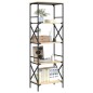 vidaXL Libreria 5 Ripiani Rovere Sonoma 59x35x171 cm Legno Multistrato