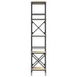 vidaXL Libreria 5 Ripiani Rovere Sonoma 59x35x171 cm Legno Multistrato