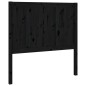 Testiera per Letto Nera 95,5x4x100 cm in Legno Massello di Pino Testiera per Letto Nera 95,5x4x100 cm in Legno Massello di Pino
