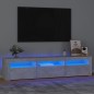 vidaXL Mobile Porta TV con Luci LED Grigio Cemento 180x35x40 cm vidaXL Mobile Porta TV con Luci LED Grigio Cemento 180x35x40 cm