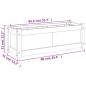 vidaXL Fioriera da Giardino 90x31x31 cm in Legno Massello di Douglas vidaXL Fioriera da Giardino 90x31x31 cm in Legno Massello di Douglas