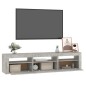 vidaXL Mobile Porta TV con Luci LED Grigio Cemento 180x35x40 cm vidaXL Mobile Porta TV con Luci LED Grigio Cemento 180x35x40 cm